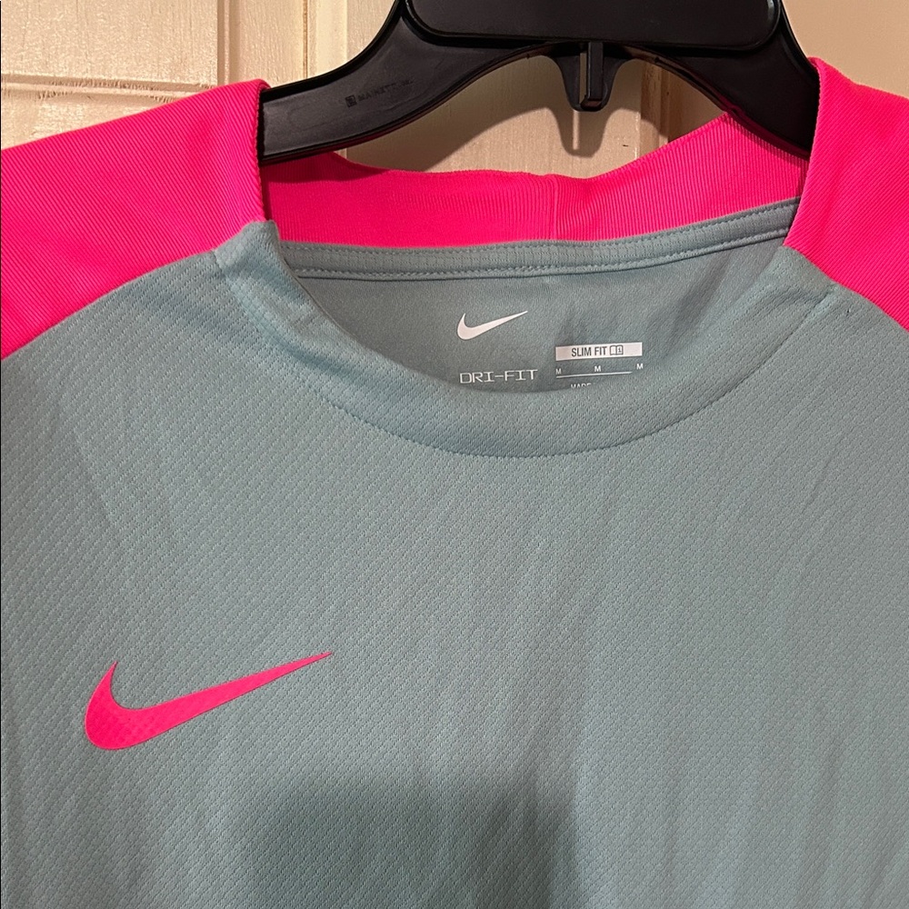 Nike Dri-FIT Pink and Gray Sports Top